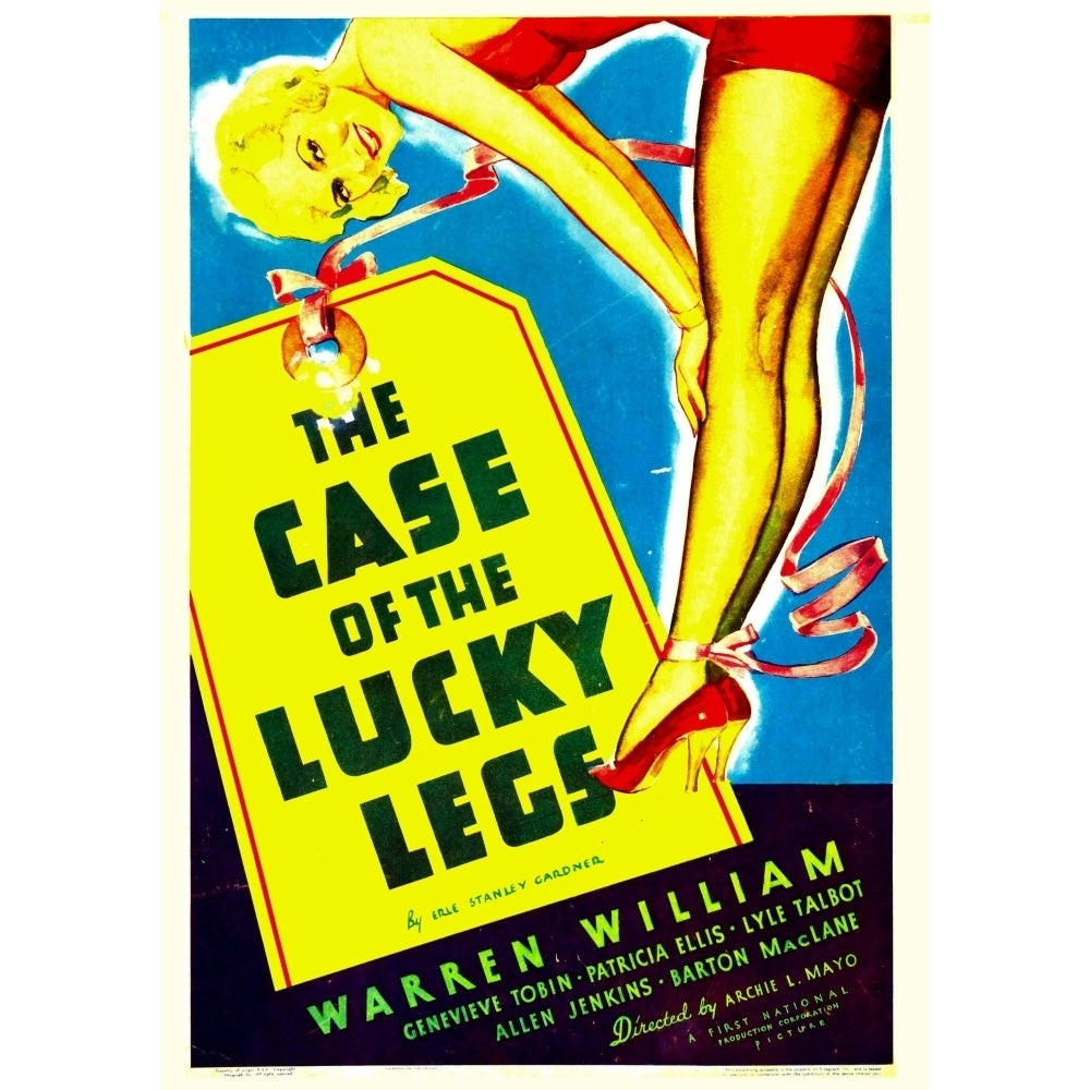 The Case Of The Lucky Legs Window Card 1935 Movie Poster Masterprint Image 2