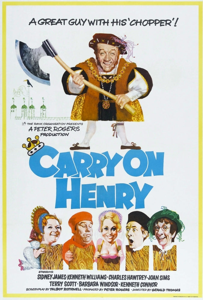 Carry On Henry British Poster Center: Sidney James 1971 Movie Poster Masterprint Image 1