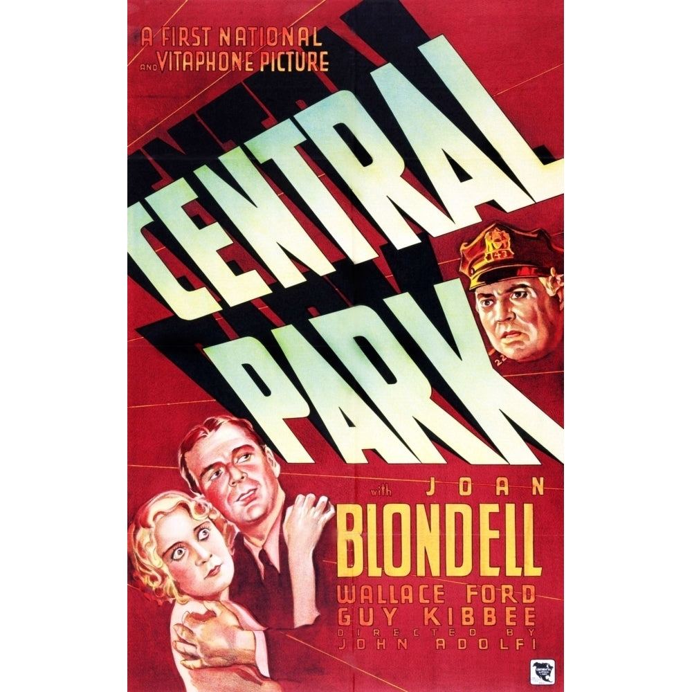 Central Park From Left On Us Poster Art: Joan Blondell Wallace Ford Guy Kibbee 1932 Movie Poster Masterprint Image 1