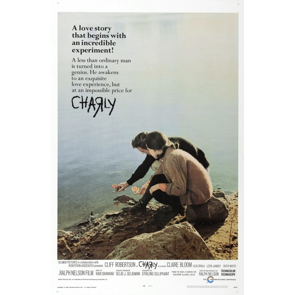 Charly Us Poster Claire Bloom Cliff Robertson 1968 Movie Poster Masterprint Image 1