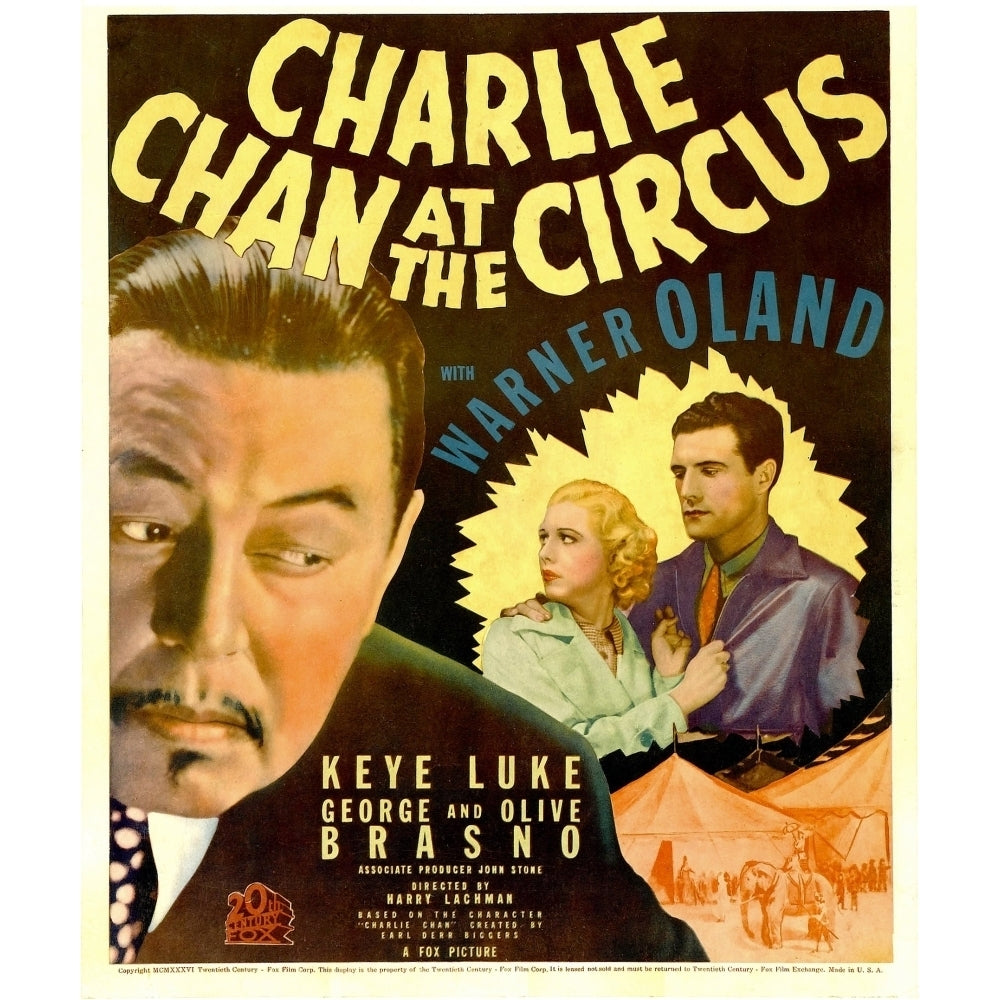 Charlie Chan At The Circus Movie Poster Masterprint Image 1