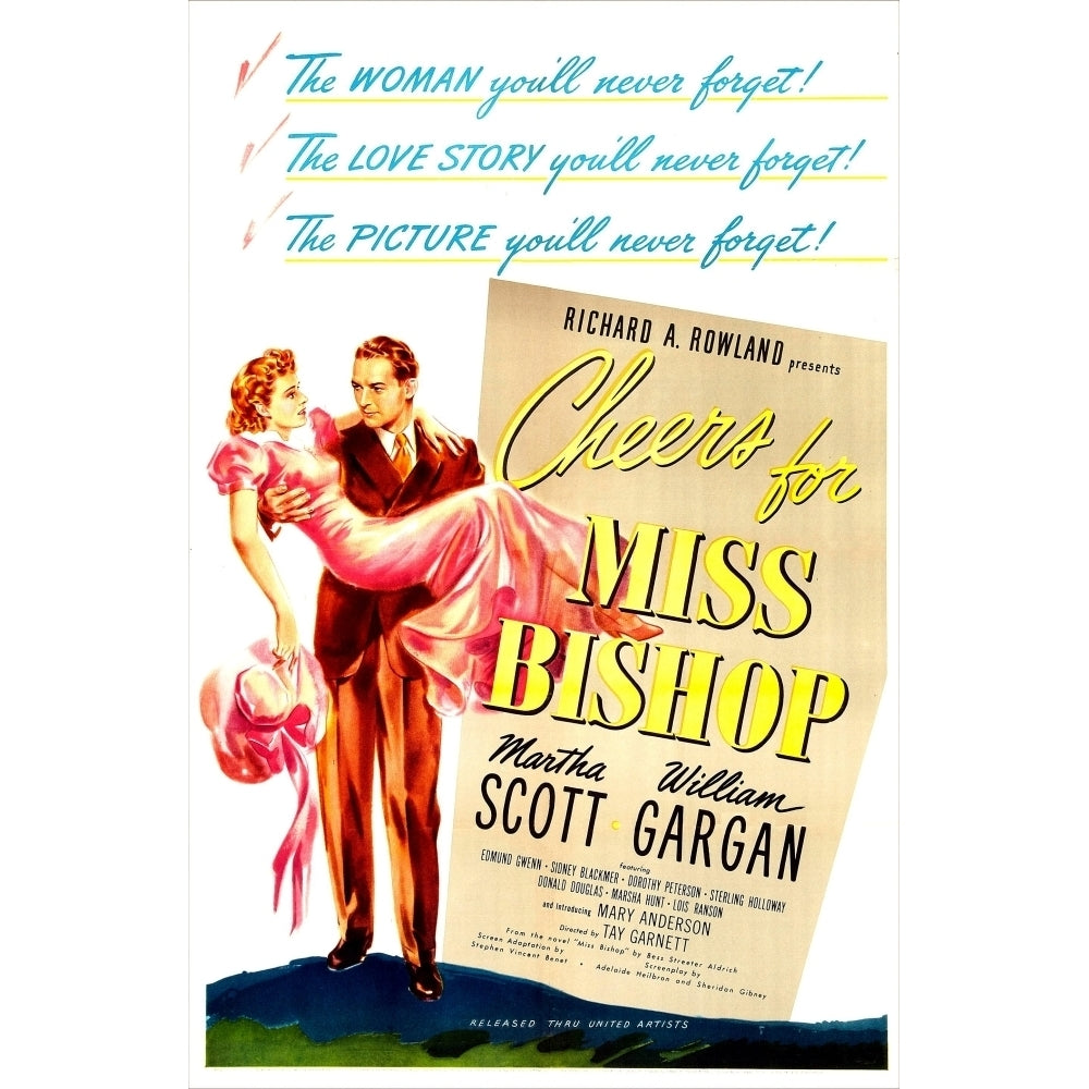 Cheers For Miss Bishop Us Poster Martha Scott William Gargan 1941 Movie Poster Masterprint Image 2