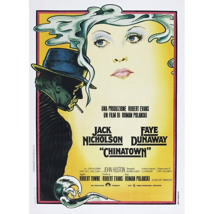 Chinatown Italian Poster From Left: Jack Nicholson Faye Dunaway 1974 Movie Poster Masterprint Image 2