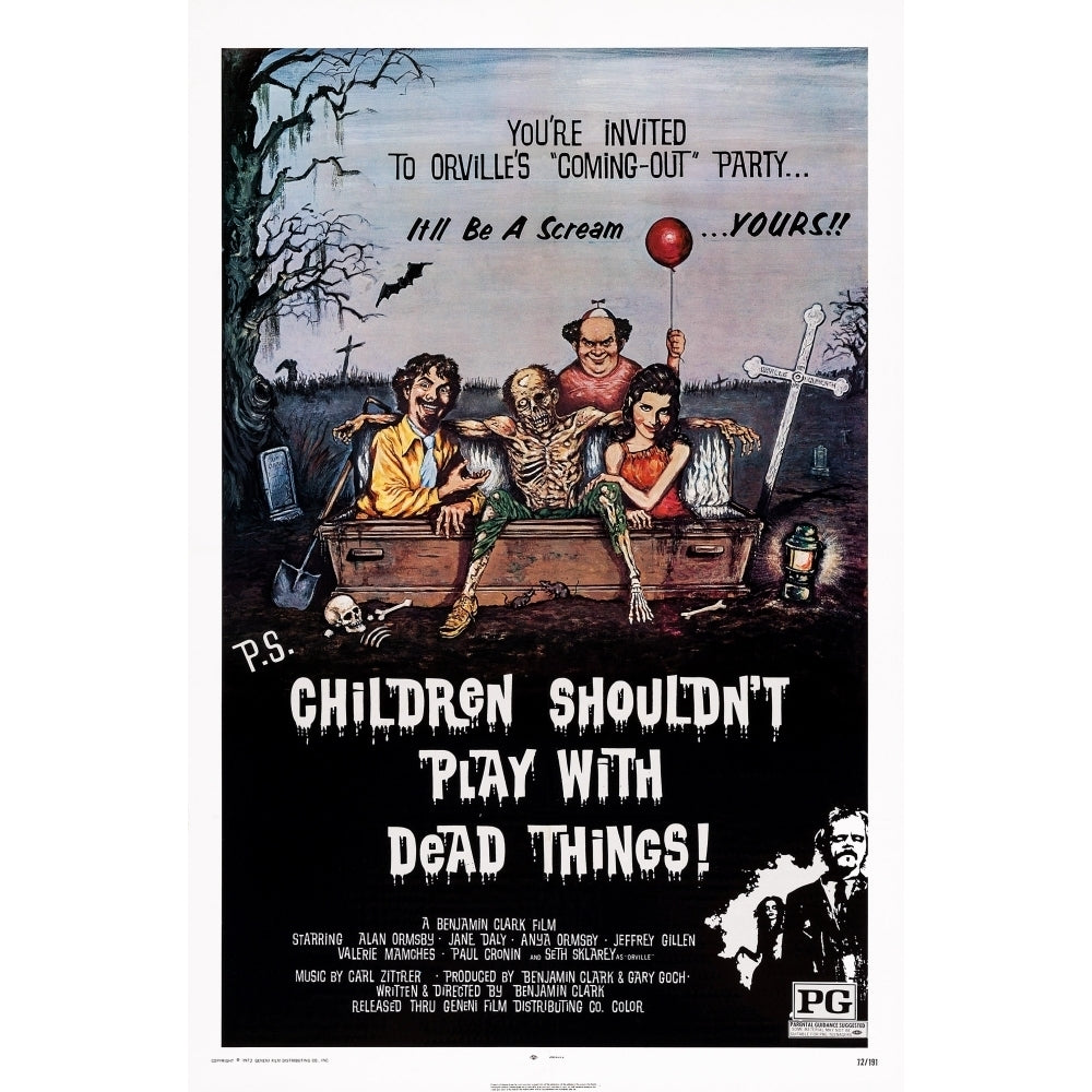 Children ShouldnT Play With Dead Things Us Poster Art 1972. Movie Poster Masterprint Image 1