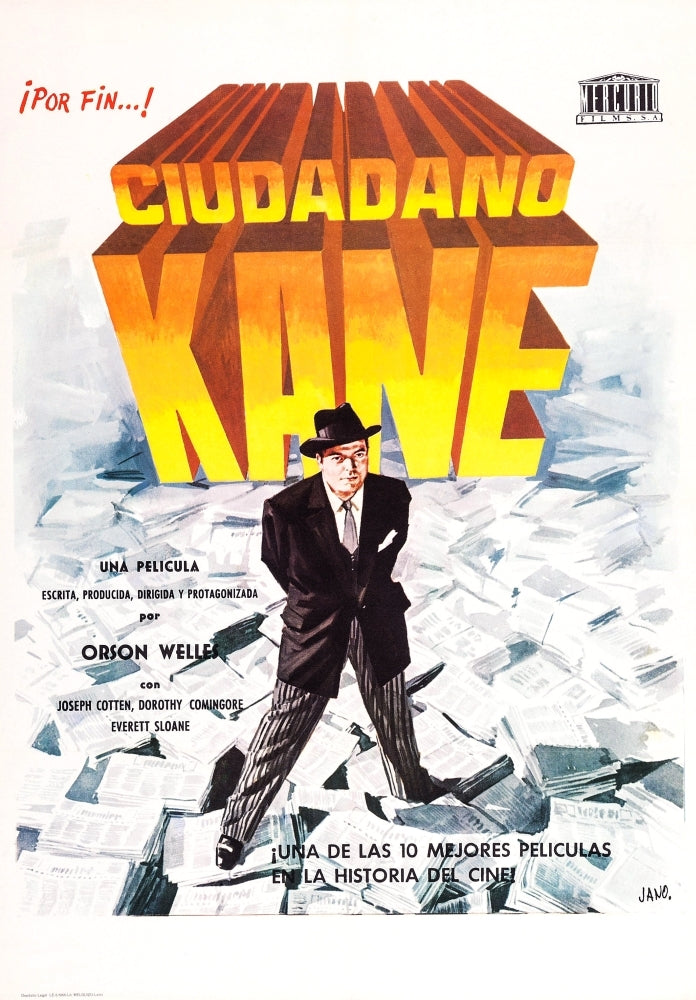 Citizen Kane Spanish Language Poster Art 1941 Movie Poster Masterprint Image 1