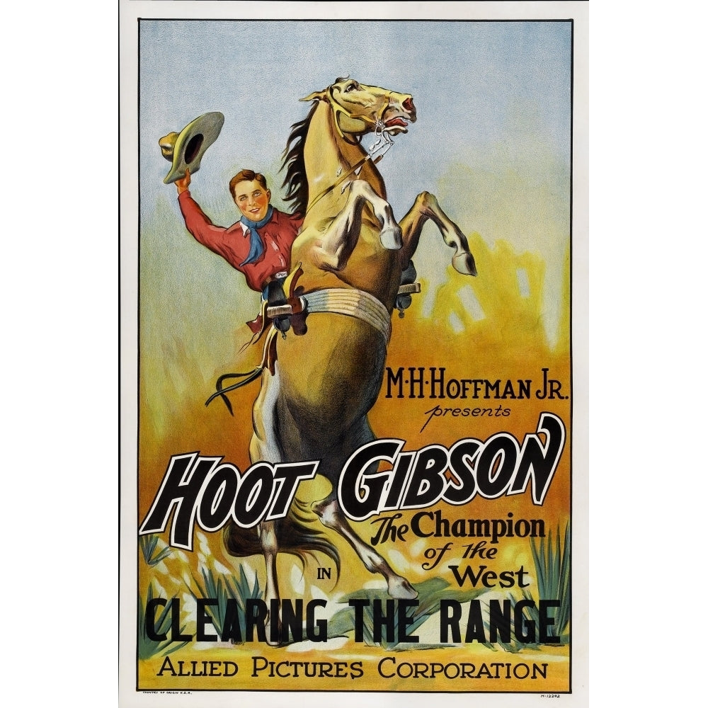 Clearing The Range Hoot Gibson 1931. Movie Poster Masterprint Image 1