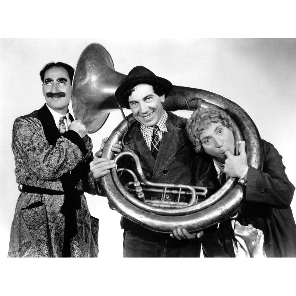 A Day At The Races From Left: Groucho Marx Chico Marx Harpo Marx 1937 Photo Print Image 1