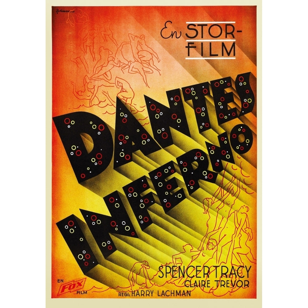 DanteS Inferno Swedish Poster Art 1935 Movie Poster Masterprint Image 2