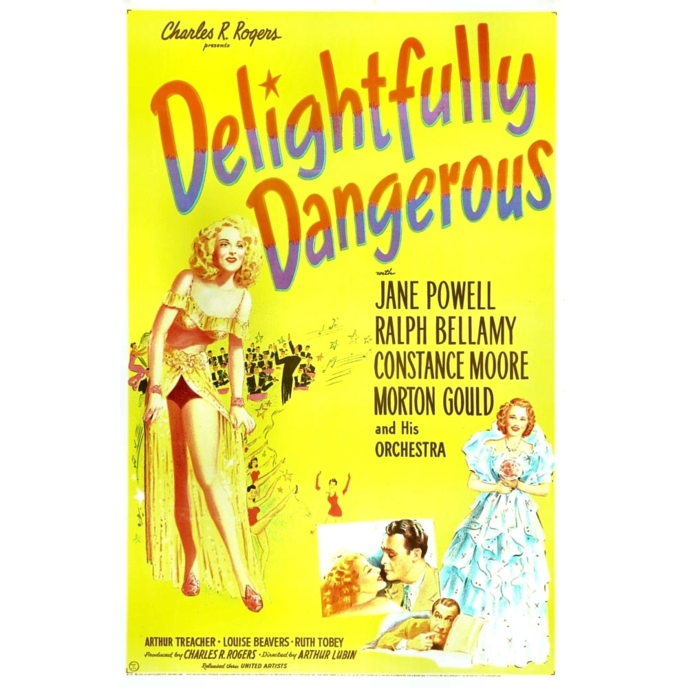 Delightfully Dangerous Jane Powell Inset: Jane Powell Ralph Bellamy 1945 Movie Poster Masterprint Image 2