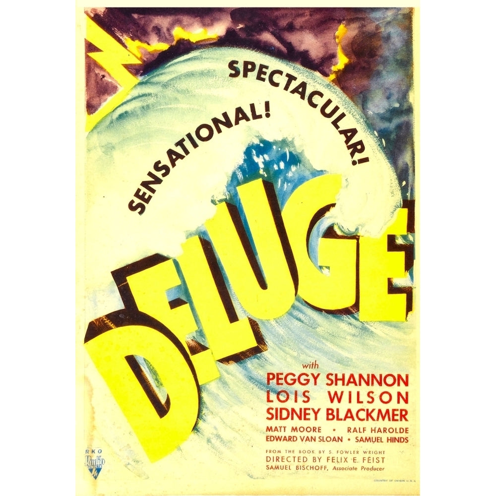 Deluge Midget Window Card 1933. Movie Poster Masterprint Image 2