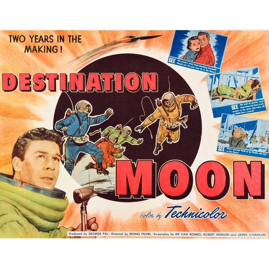 Destination Moon Left: John Archer On Poster Art 1950. Movie Poster Masterprint Image 1