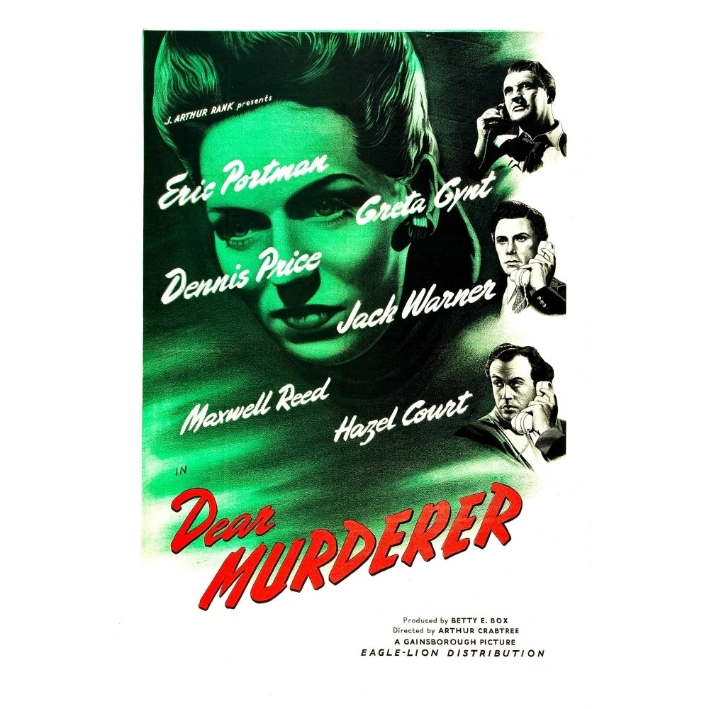 Dear Murderer Movie Poster Masterprint Image 2