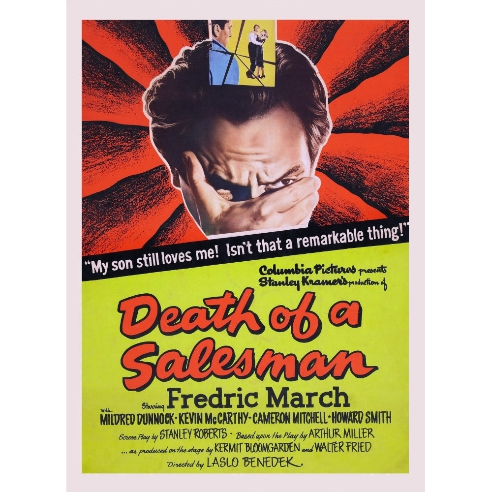 Death Of A Salesman Us Poster Art Center: Fredric March 1951 Movie Poster Masterprint Image 2