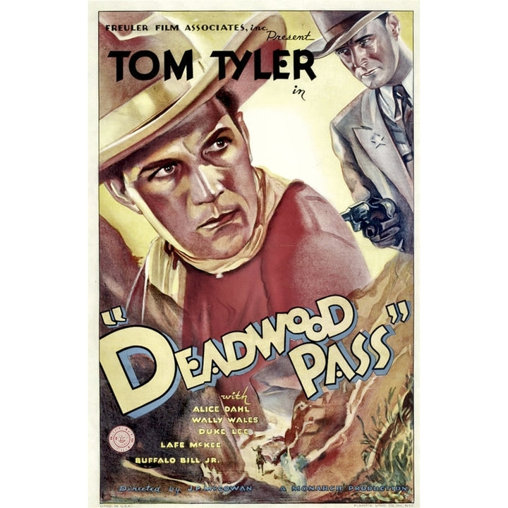 Deadwood Pass From Left: Tom Tyler Lafe Mckee 1933. Movie Poster Masterprint Image 1