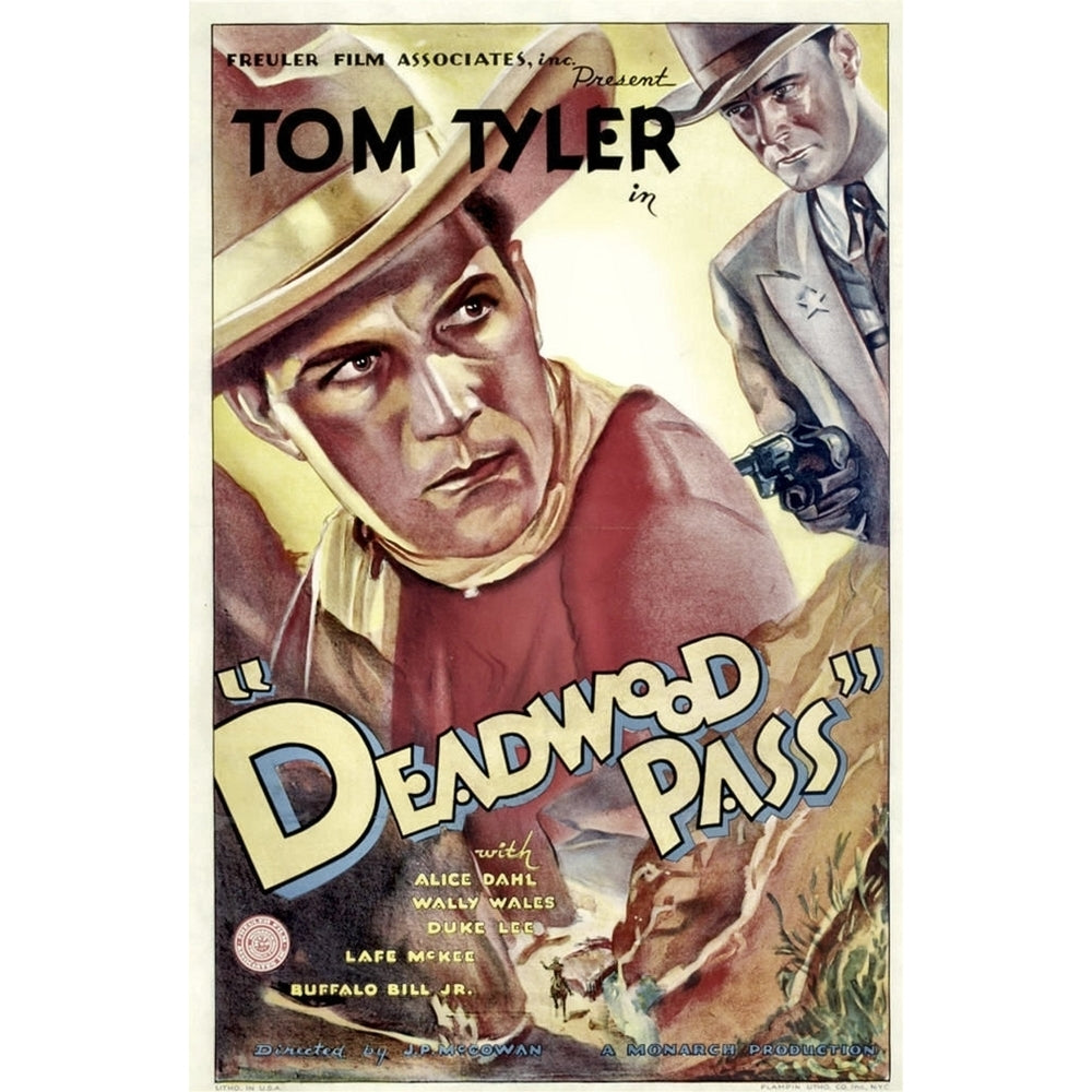 Deadwood Pass From Left: Tom Tyler Lafe Mckee 1933. Movie Poster Masterprint Image 2