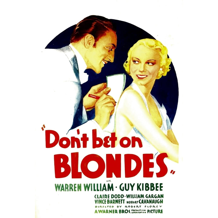 DonT Bet On Blondes Warren William Claire Dodd On Midget Window Card 1935 Movie Poster Masterprint Image 2