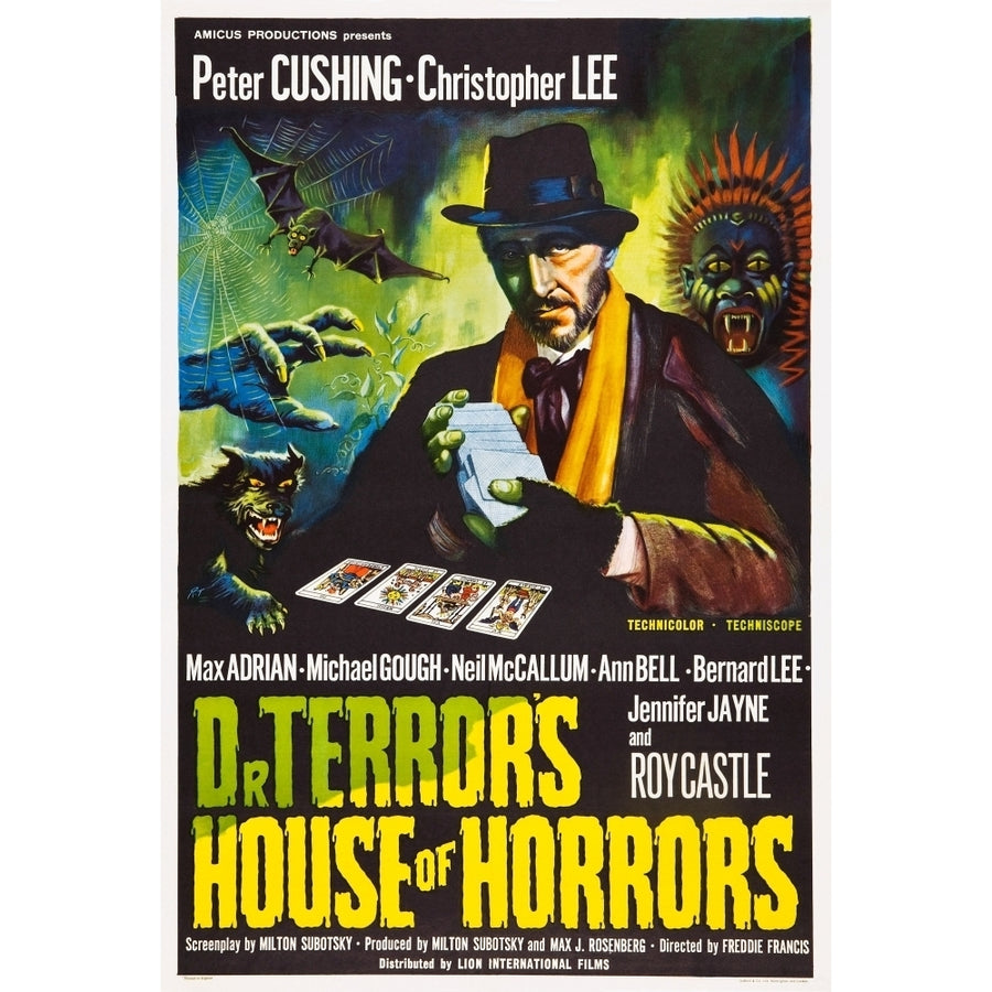 Dr. TerrorS House Of Horrors Peter Cushing On Uk Poster Art 1965. Movie Poster Masterprint Image 1