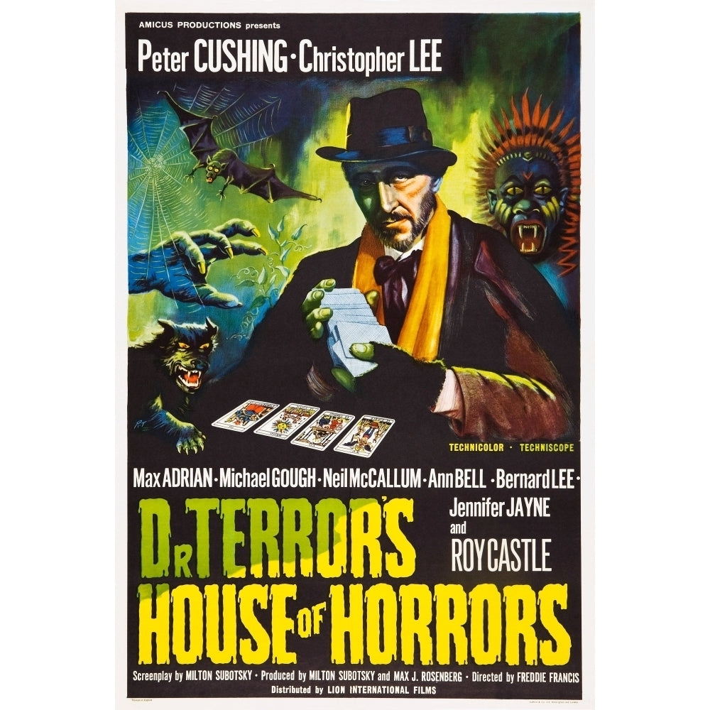 Dr. TerrorS House Of Horrors Peter Cushing On Uk Poster Art 1965. Movie Poster Masterprint Image 2