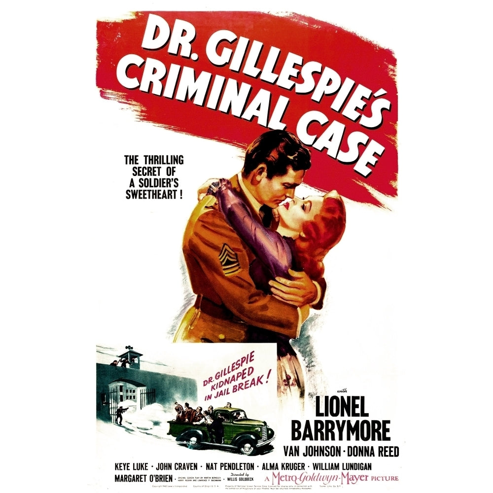 Dr. GillespieS Criminal Case Us Poster Michael Duane Marilyn Maxwell 1943 Movie Poster Masterprint Image 1