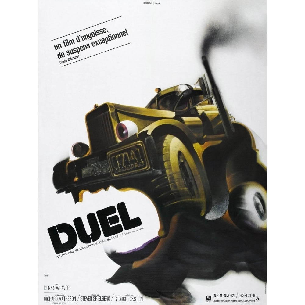 Duel French Poster 1971 Movie Poster Masterprint Image 1