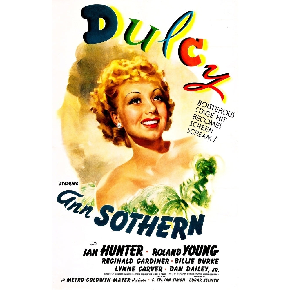 Dulcy Us Poster Ann Sothern 1940 Movie Poster Masterprint Image 1