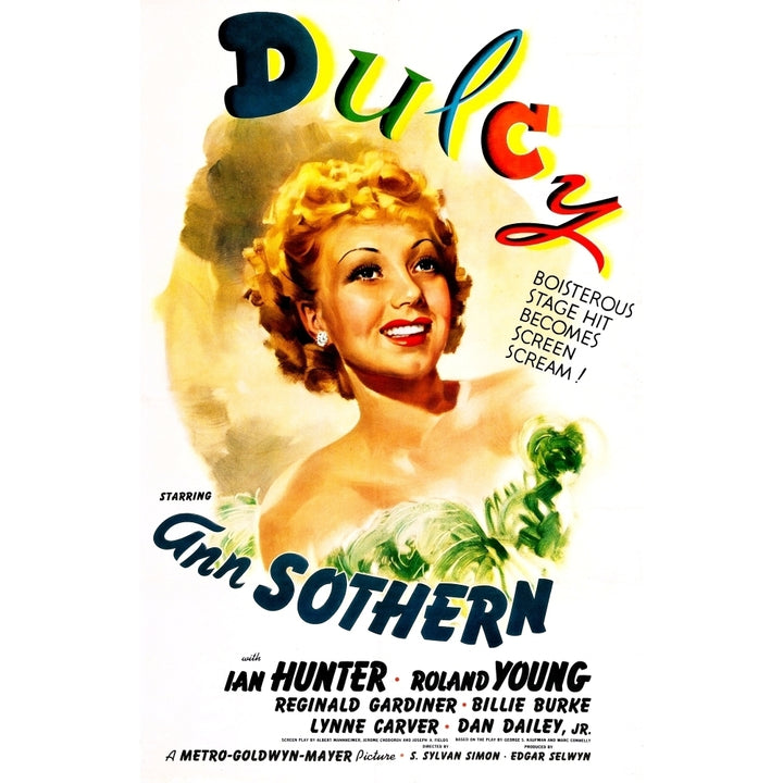 Dulcy Us Poster Ann Sothern 1940 Movie Poster Masterprint Image 2