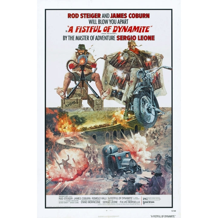 Duck You Sucker Rod Steiger James Coburn 1971. Movie Poster Masterprint Image 2