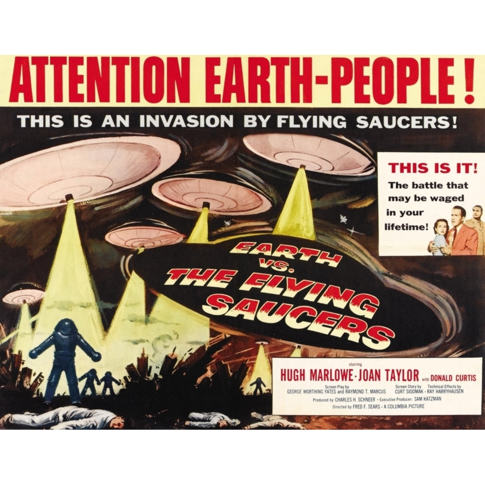 Earth Vs. The Flying Saucers Movie Poster Masterprint Image 2