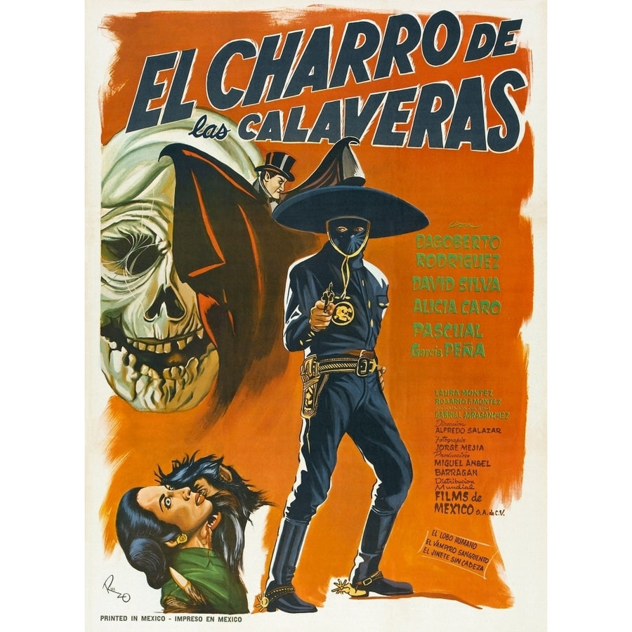 El Charro De Las Calaveras Movie Poster Masterprint Image 1