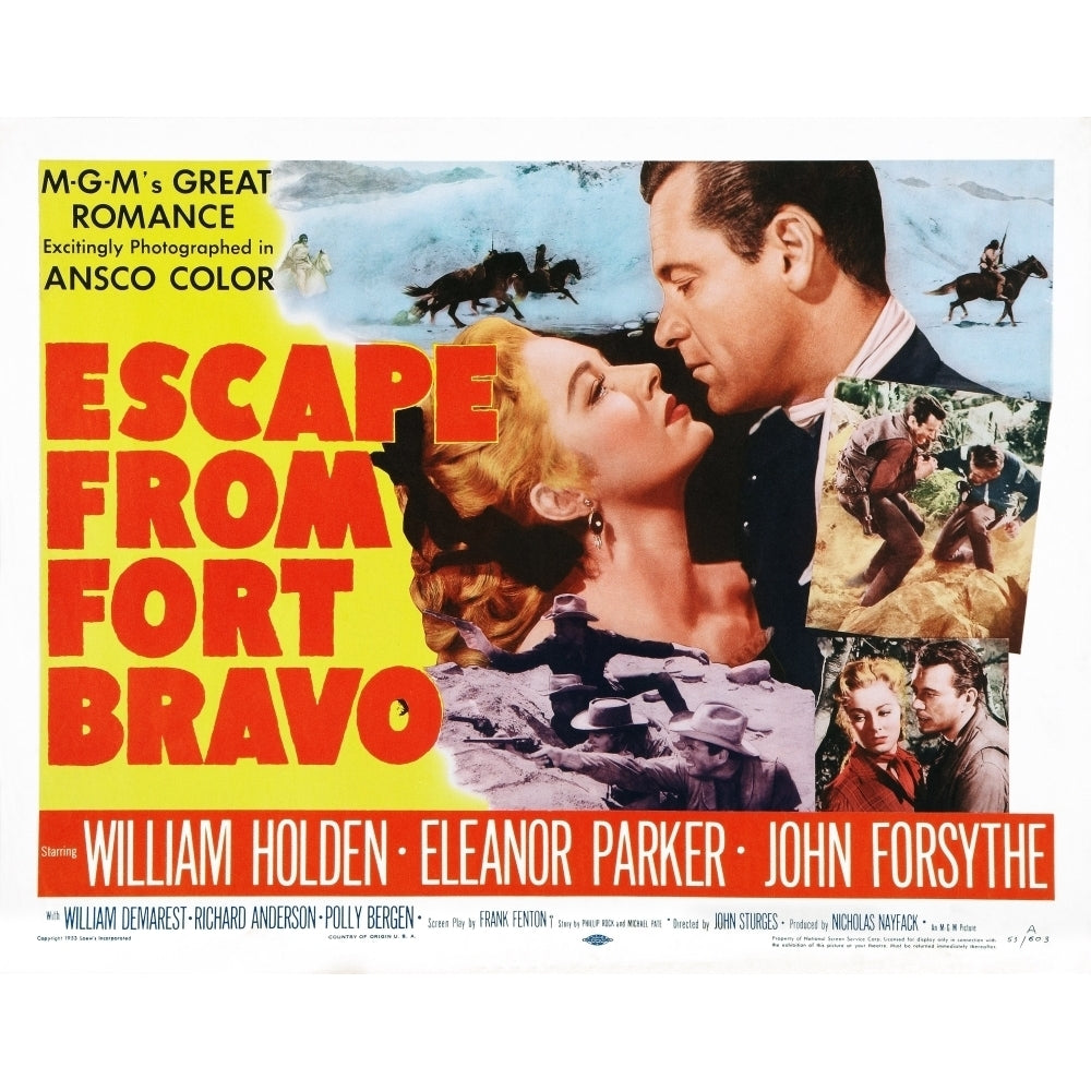 Escape From Fort Bravo U Movie Poster Masterprint Image 1