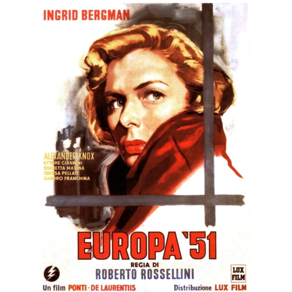 Europa 51 Ingrid Bergman 1952 Movie Poster Masterprint Image 2