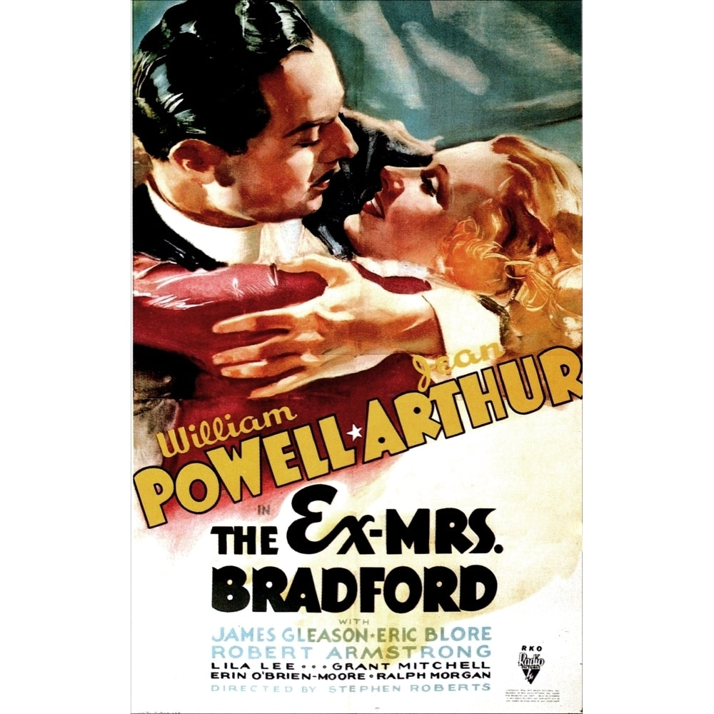 The Ex-Mrs. Bradford Us Poster Art From Left: William Powell Jean Arthur 1936 Movie Poster Masterprint Image 1