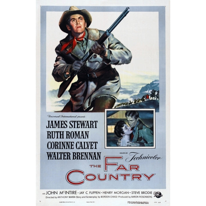 The Far Country Us Poster James Stewart Ruth Roman 1954. Movie Poster Masterprint Image 1