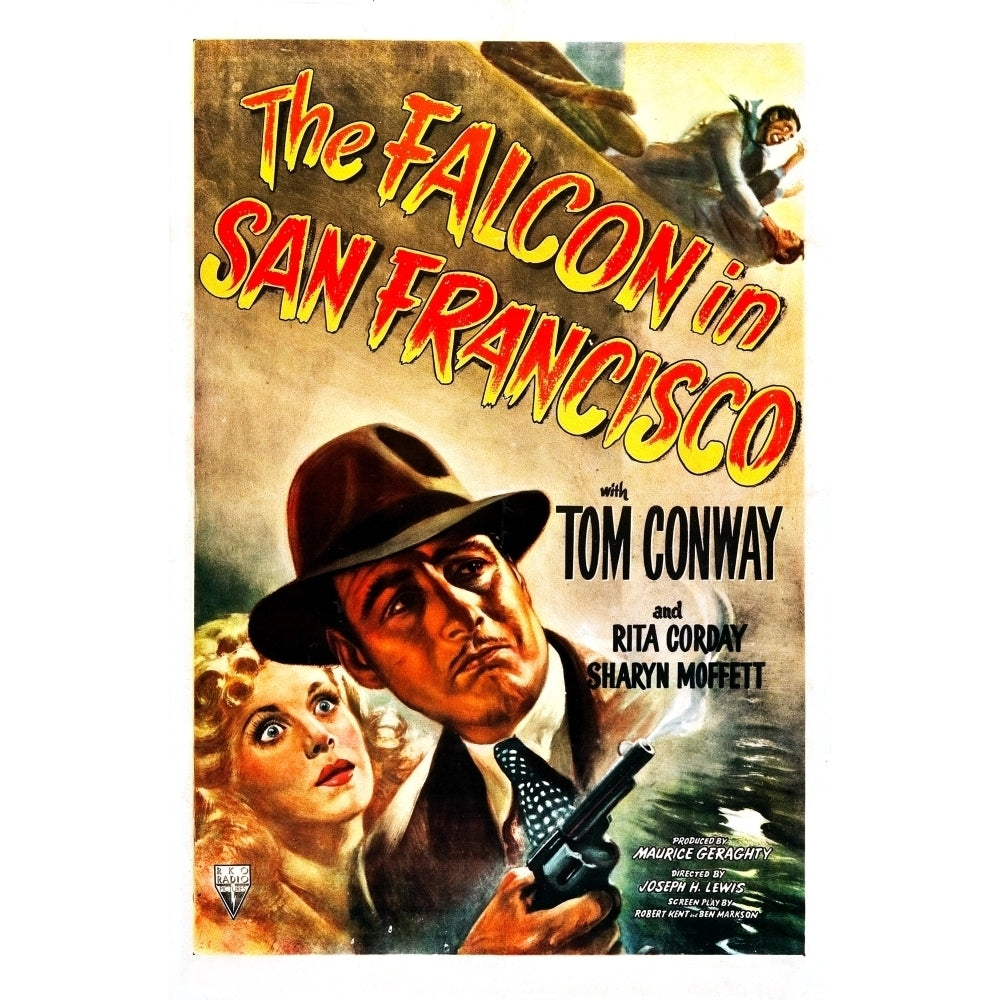 The Falcon In San Francisco Us Poster From Left: Rita Corday Tom Conway 1945 Movie Poster Masterprint Image 1