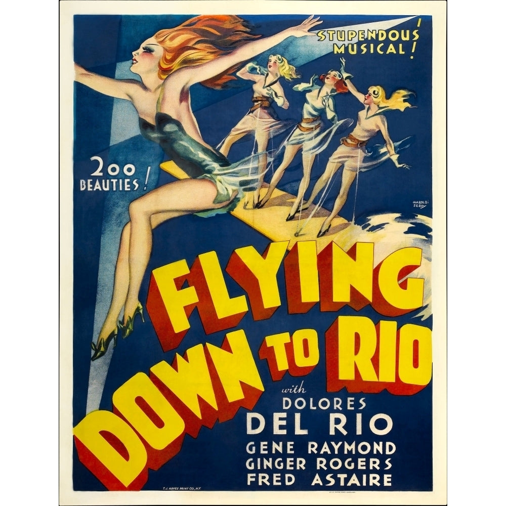 Flying Down To Rio 1933. Movie Poster Masterprint Image 2