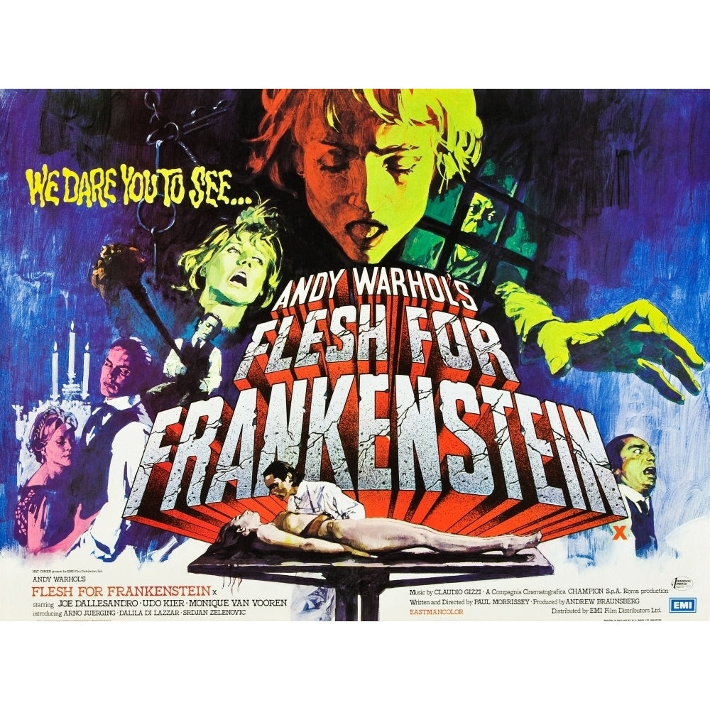 Flesh For Frankenstein Movie Poster Masterprint Image 1