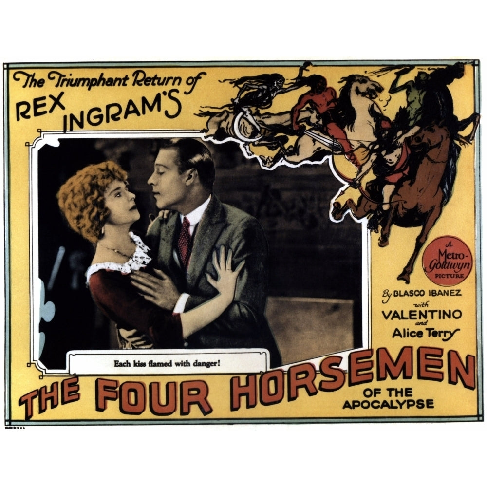 The Four Horsemen Of The Apocalypse From Left: Alice Terry Rudolph Valentino 1921 Movie Poster Masterprint Image 2