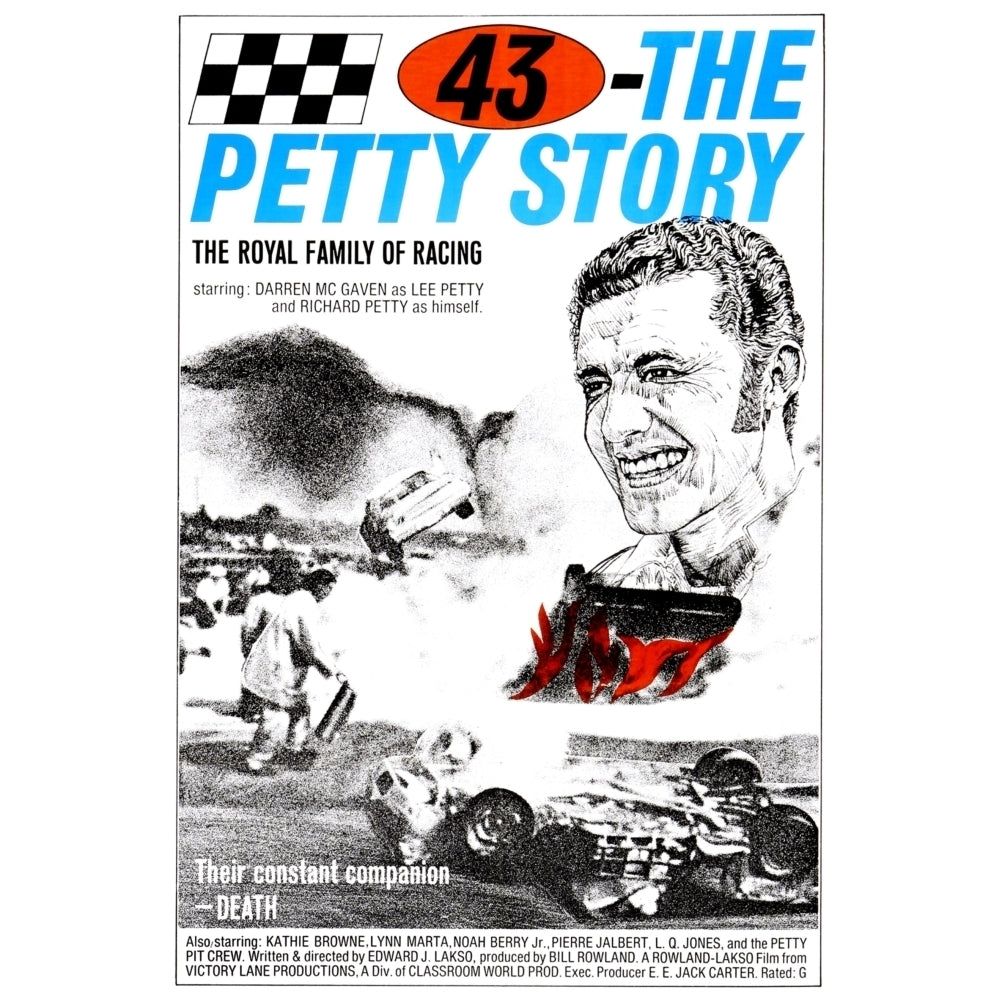 43: The Richard Petty Story Richard Petty 1974 Movie Poster Masterprint Image 2