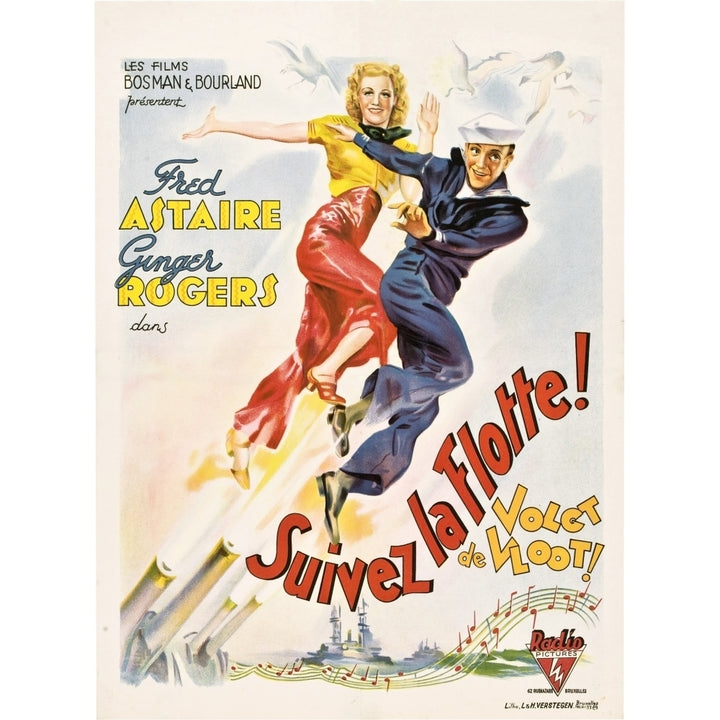 Follow The Fleet From Left: Ginger Rogers Fred Astaire 1936 Movie Poster Masterprint Image 1