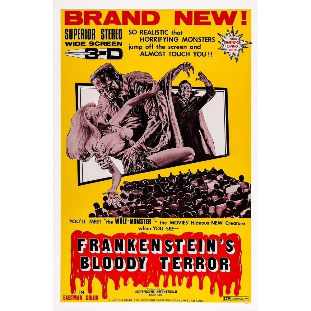 FrankensteinS Bloody Terror Movie Poster Masterprint Image 2