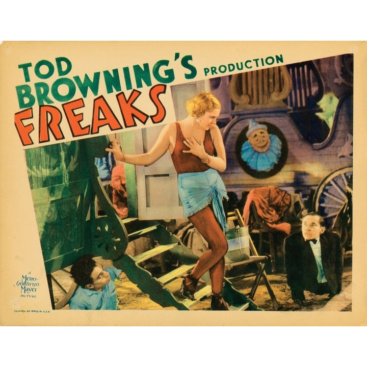 Freaks Lobbycard From Left: Angelo Rossitto Olga Baclanova Johnny Eck 1932 Movie Poster Masterprint Image 1