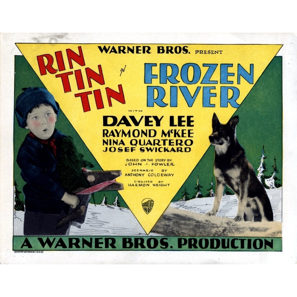 Frozen River From Left Davey Lee Rin Tin Tin 1929 Movie Poster Masterprint Image 2