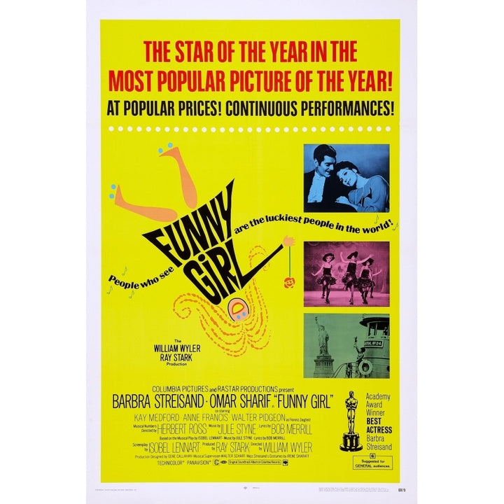 Funny Girl Movie Poster Masterprint Image 1