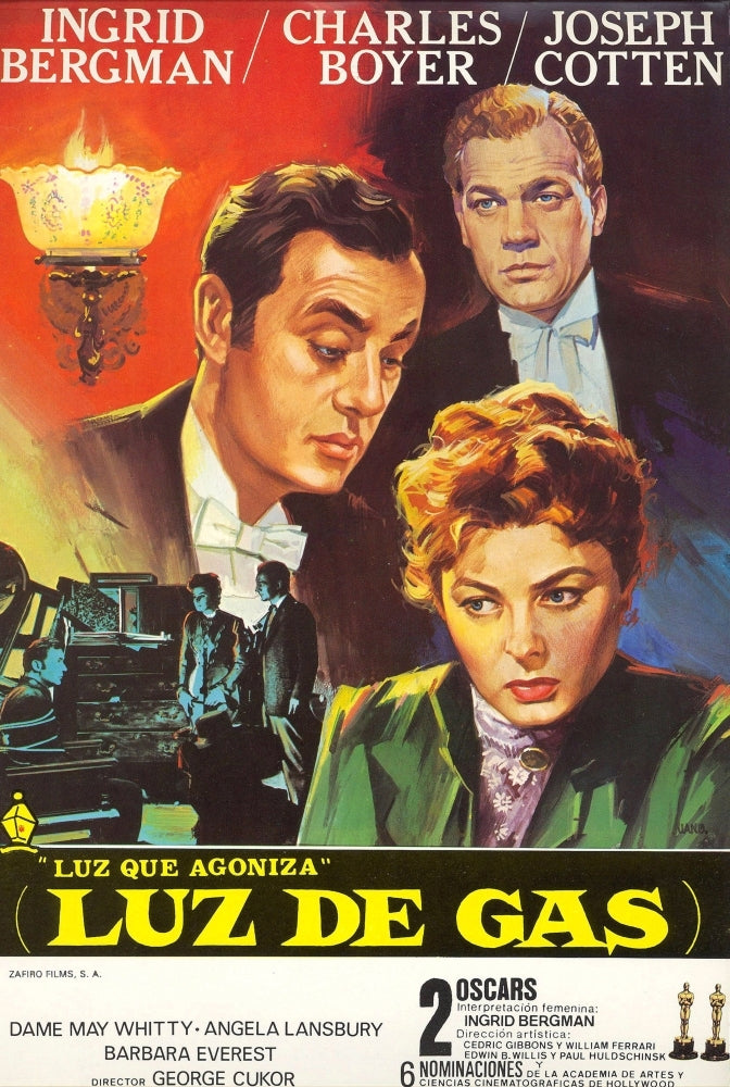 Gaslight Top To Bottom: Joseph Cotten Charles Boyer Ingrid Bergman 1944. Movie Poster Masterprint Image 1