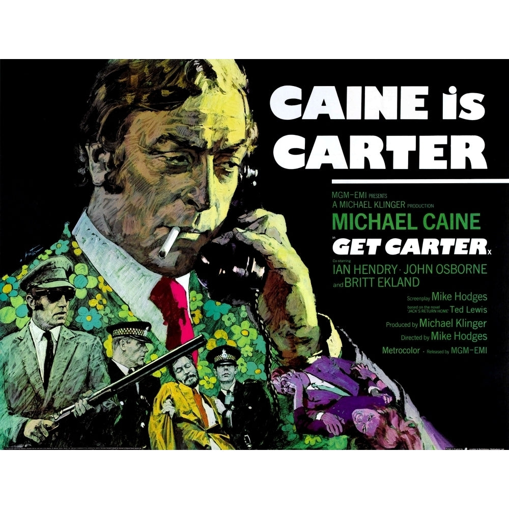 Get Carter British Poster Michael Caine 1971 Movie Poster Masterprint Image 2