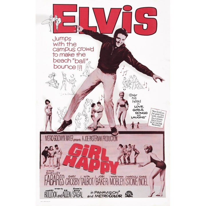 Girl Happy Top: Elvis Presley On International Poster 1965. Movie Poster Masterprint Image 1