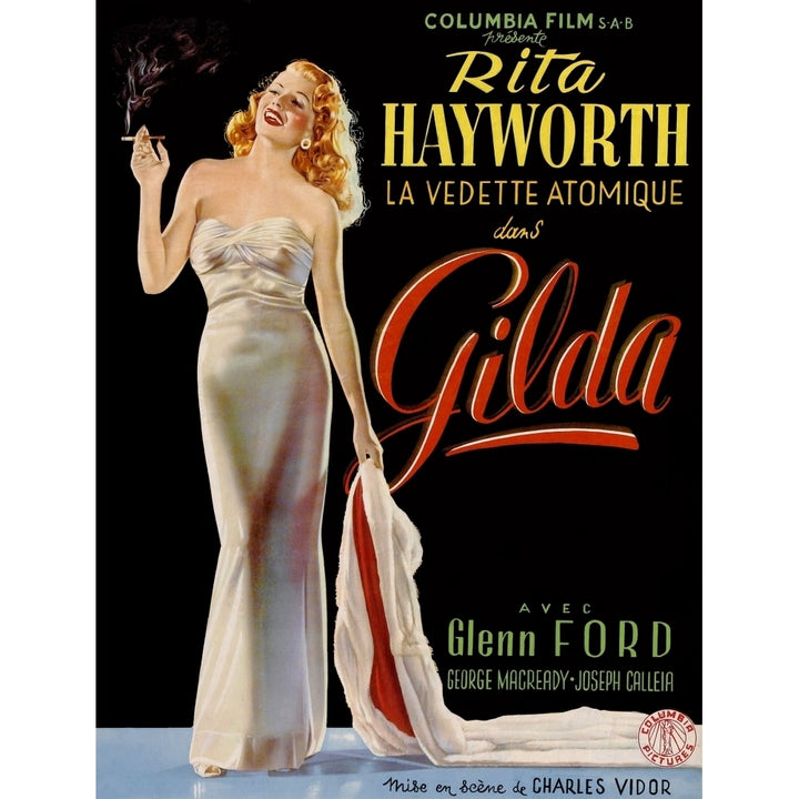 Gilda Belgian Poster Rita Hayworth 1946 Movie Poster Masterprint Image 1