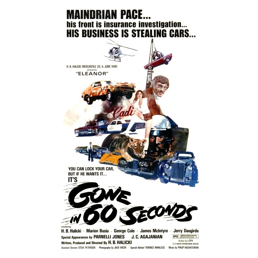 Gone In 60 Seconds 1974. Movie Poster Masterprint Image 1