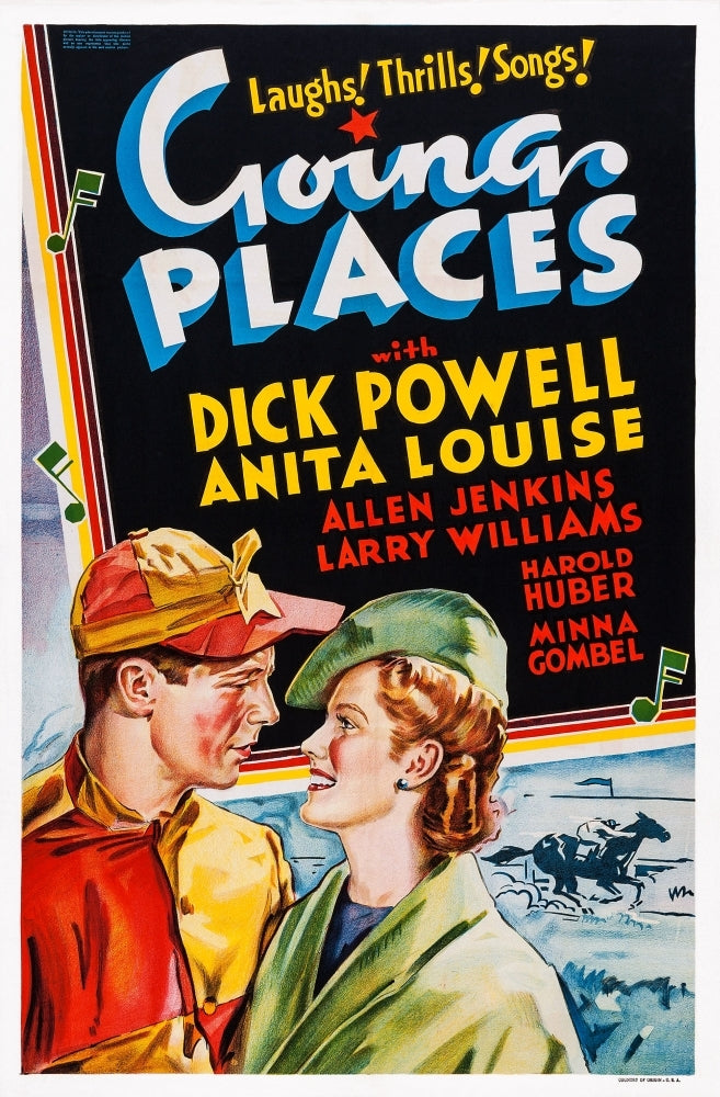 Going Places Us Poster Art From Left: Dick Powell Anita Louise 1938 Movie Poster Masterprint Image 1