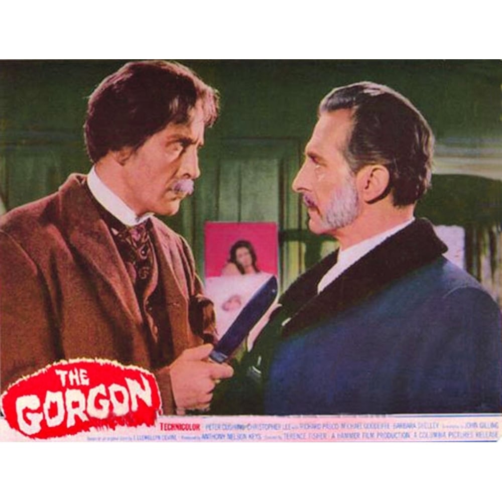 The Gorgon From Left: Christopher Lee Peter Cushing 1964 Movie Poster Masterprint Image 1